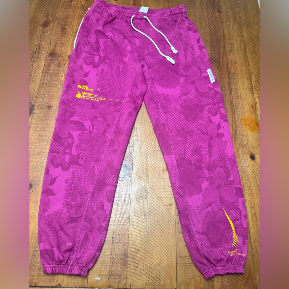 Nike Mens Magenta Floral Joggers